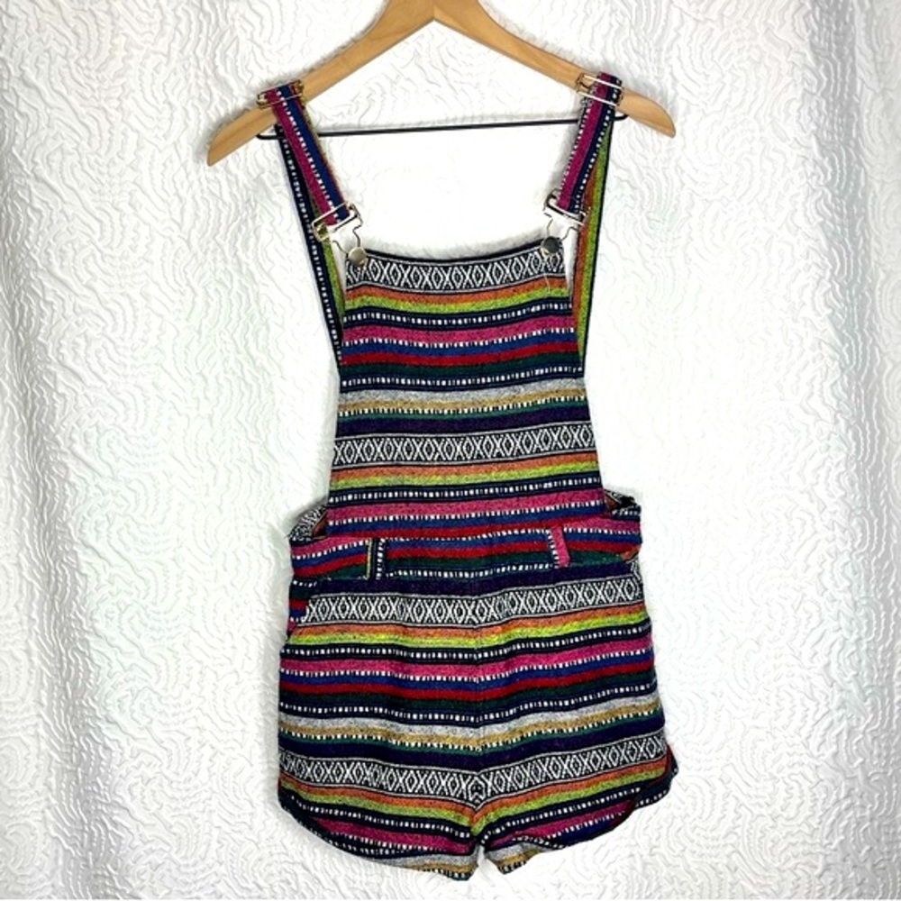 FOLKLORE Textile Multicolored Stripes Backless Overalls